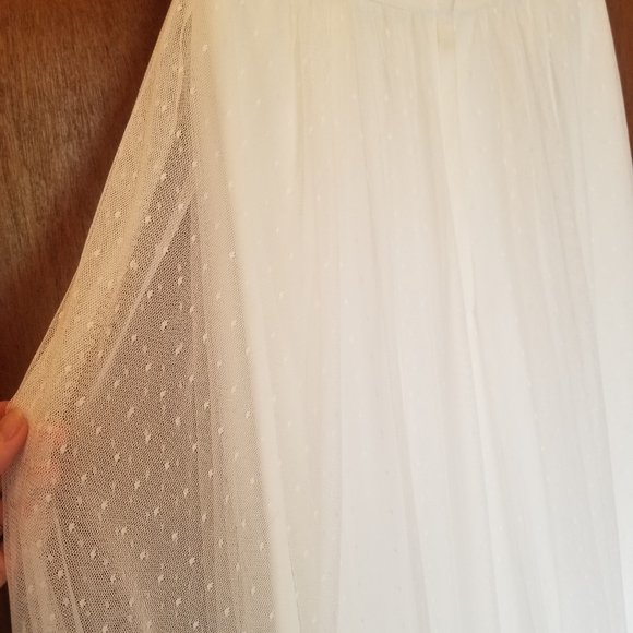 Swiss Dot Lace Wedding Dress - Picture 4 of 10